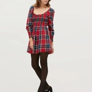 Hill House Home Norah Nap Dress in Red Tartan Size XL